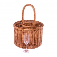 Garden Party Wine and Six Glasses Basket 1 