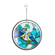 Glass Hanging and Spinning Orbit Suncatchers 7 Blue Tit