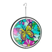 Glass Hanging and Spinning Orbit Suncatchers 6 Butterfly