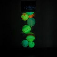 Glowing 3D Planets in a Tube 3 