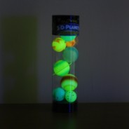 Glowing 3D Planets in a Tube 2 