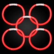 Glow Bracelets 15 Red glow bracelets