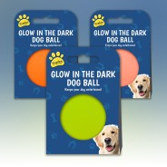 Dog Squeaky Glow in the Dark Ball - Tennis Ball Size 2 