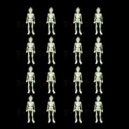 Skeletons Glow in the Dark - 16 Pack 3 