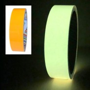 Glow in the Dark Tapes by Cre8 - 25mm x 5m 3 Yellow (is the glow colour, orangey in daylight)