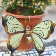 Glow Wings Pot Hangers Butterfly & Dragonfly 2 Butterfly