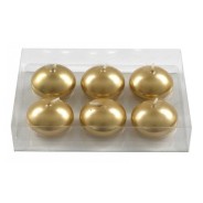 Gold Floating Candles - 6 Pack 4 