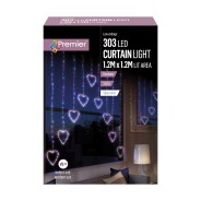 303 Rainbow LED Heart Curtain Light 1.2M x 1.2M 2 