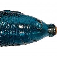 Glass Fish Bottle with Cork 2 