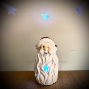 Light Up Santa Lantern Ornament 2 