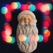 Light Up Santa Lantern Ornament 1 