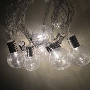 Solar Mini Bulb String Lights in Warm White - Rowan 1 