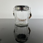 Solar Ribbed Jar with Rope Handle 5 