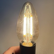 E14 4W=30W Antique Gold Candle Bulb 320 Lumen 2 