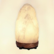 Himalayan Rare White Salt Lamp 1-2KG 14-17cm 4 