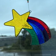 Cloud and Shooting Star Rainbow Suncatchers 5 Rainbow Shooting Star on a rainy day