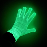 Glow in the Dark Gloves 2 Real Glow in the dark image no UV lighting