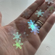 Iridescent Snowflake Sequins 20g 3 
