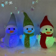 LED Colour Changing Snowmen - 3 Pack 2 