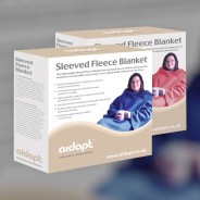 Sleeved Fleece Blankets in Blue or Pink 1 