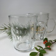 Christmas Mulled Wine Glass Mugs - 2 Pack 5 2 mugs supplied