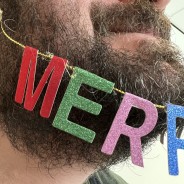 Festive Beard Christmas Lights & Decorations Collection 5 Close up of Beard Bunting