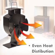 Heat Powered Stove Fan - Money & Energy Saving  3 