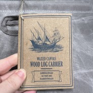 Waxed Canvas Grey Log Carrier Sling 4 