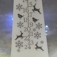 White Pyramid Advent Candle - 20cm 2 