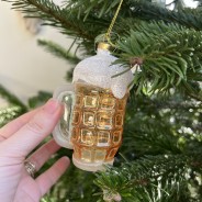 Beautifully Boozy Baubles Glass Ornaments 2 9.5cm Tall