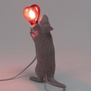 Seletti E14 Red Heart Bulb for USB Mouse Lamp 2 Mouse Lamp not included - for illustration purpose only