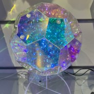 Iridescent Dreamlight Ball Table or Hanging Lamp 15cm 7 Can be hung or used as a table lamp