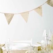 Luxe Gold Glitter Bunting 1 