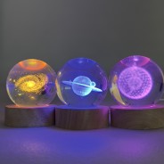 3D Crystal Ball Colour Change USB Lamps - 3 Designs 1 Choose from 3 intricate designs