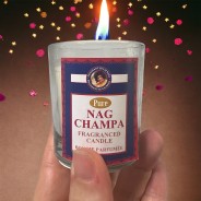 Satya Nag Champa Glass Votive Candles - 3 Pack 2 