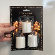 Votive LED Bougie Candles - 3 Pack 3 
