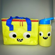 Neon Monster Insulated Lunch bag & Water Bottle 1 