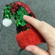 Elf Headband for Adults - Reversible Sequins 2 Sequins can be flipped from red to green