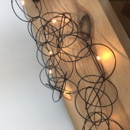 Black Wire Ring LED Fairy Lights 2 