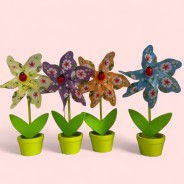 Windmill in Plant Pot - 4 Pack 2 