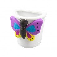 Clay Insect Wall Planter 6 Butterfly