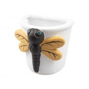 Clay Insect Wall Planter 5 Dragonfly