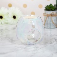 Wax Melt & Oil Warmer - Glass Iridescent Globe 2 