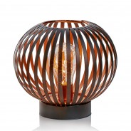 B/O Black Iron LED Lantern 2 Sphere