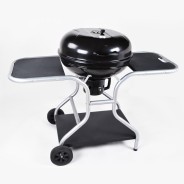 BBQ Kettle Master Charcoal Grill + Side Tables by Fire & Dine 10 