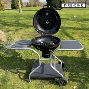 Kettle Master BBQ Charcoal Grill + Side Tables by Fire & Dine 5 