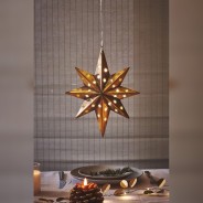 Luxury Hanging or Treetop Christmas Stars in Gold or White 3 