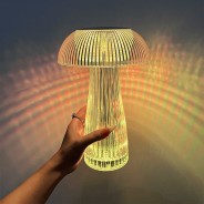 Mushroom Colour Change Crystal Lamp - USB Rechargeable  1 