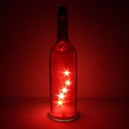 LED Glass Bottle With Stars 3 