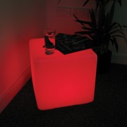 Colour Change Outdoor Cube Seat 4 